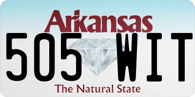 AR license plate 505WIT