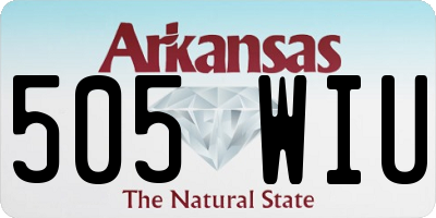 AR license plate 505WIU