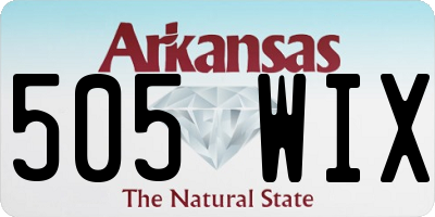 AR license plate 505WIX