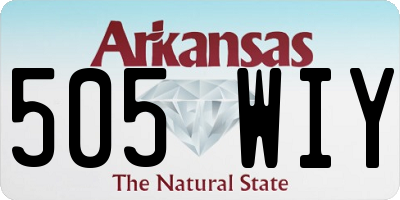 AR license plate 505WIY