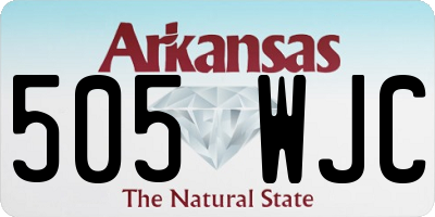 AR license plate 505WJC
