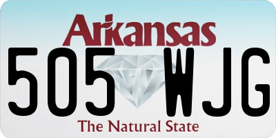 AR license plate 505WJG