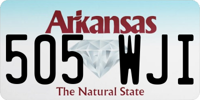 AR license plate 505WJI
