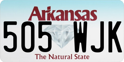 AR license plate 505WJK