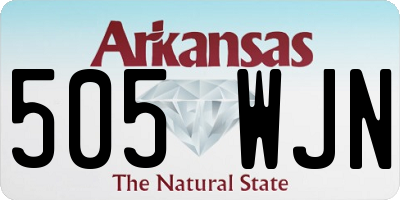 AR license plate 505WJN