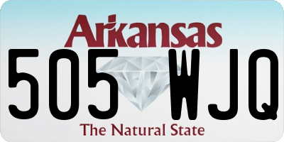 AR license plate 505WJQ