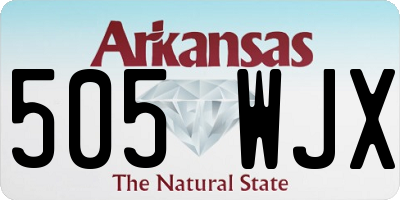 AR license plate 505WJX
