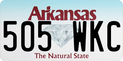 AR license plate 505WKC