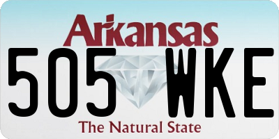 AR license plate 505WKE
