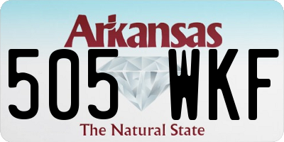 AR license plate 505WKF