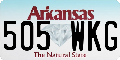 AR license plate 505WKG