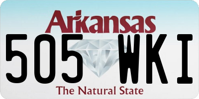 AR license plate 505WKI