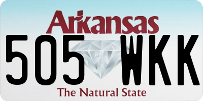 AR license plate 505WKK