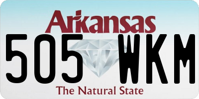 AR license plate 505WKM
