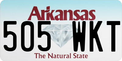 AR license plate 505WKT