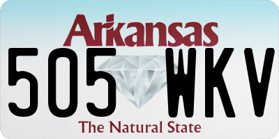AR license plate 505WKV