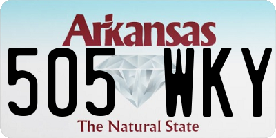 AR license plate 505WKY