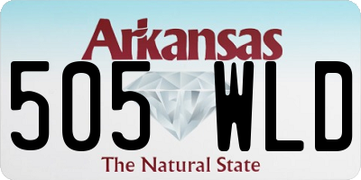 AR license plate 505WLD