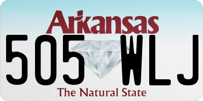 AR license plate 505WLJ