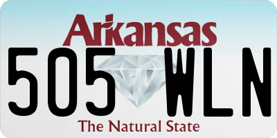 AR license plate 505WLN