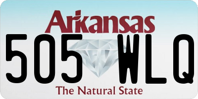 AR license plate 505WLQ