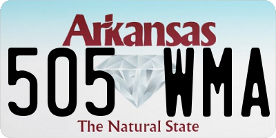 AR license plate 505WMA