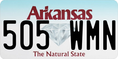 AR license plate 505WMN