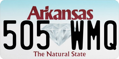 AR license plate 505WMQ