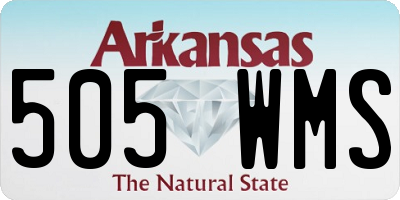 AR license plate 505WMS