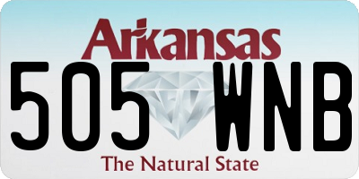 AR license plate 505WNB