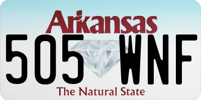 AR license plate 505WNF