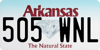 AR license plate 505WNL