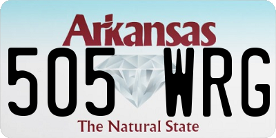 AR license plate 505WRG