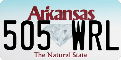 AR license plate 505WRL