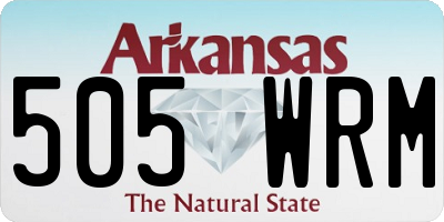 AR license plate 505WRM