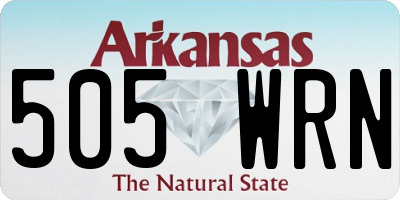 AR license plate 505WRN