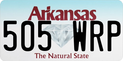 AR license plate 505WRP