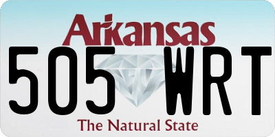 AR license plate 505WRT