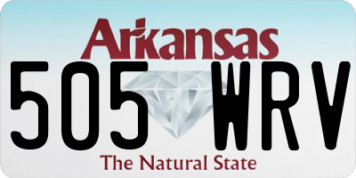 AR license plate 505WRV