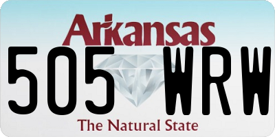 AR license plate 505WRW