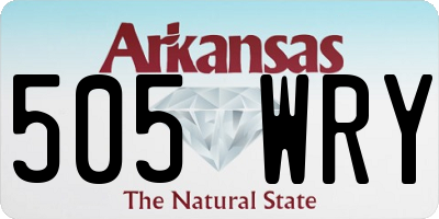 AR license plate 505WRY