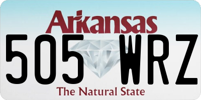 AR license plate 505WRZ