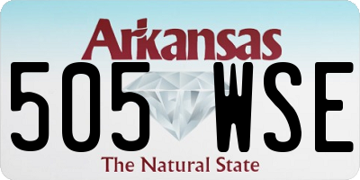 AR license plate 505WSE
