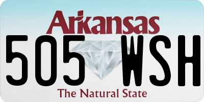 AR license plate 505WSH