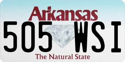 AR license plate 505WSI