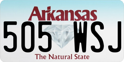 AR license plate 505WSJ
