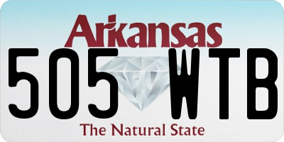 AR license plate 505WTB