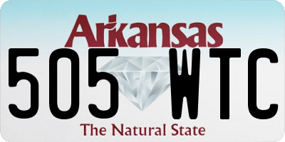 AR license plate 505WTC