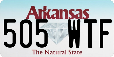 AR license plate 505WTF