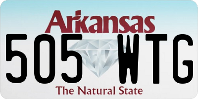 AR license plate 505WTG